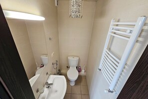 Sèche-cheveux, serviettes fournies, papier toilette