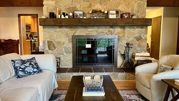 Smart TV, fireplace, printers