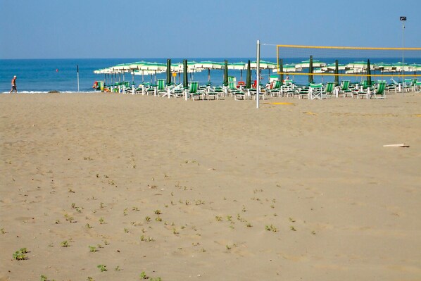 Vlak bij het strand