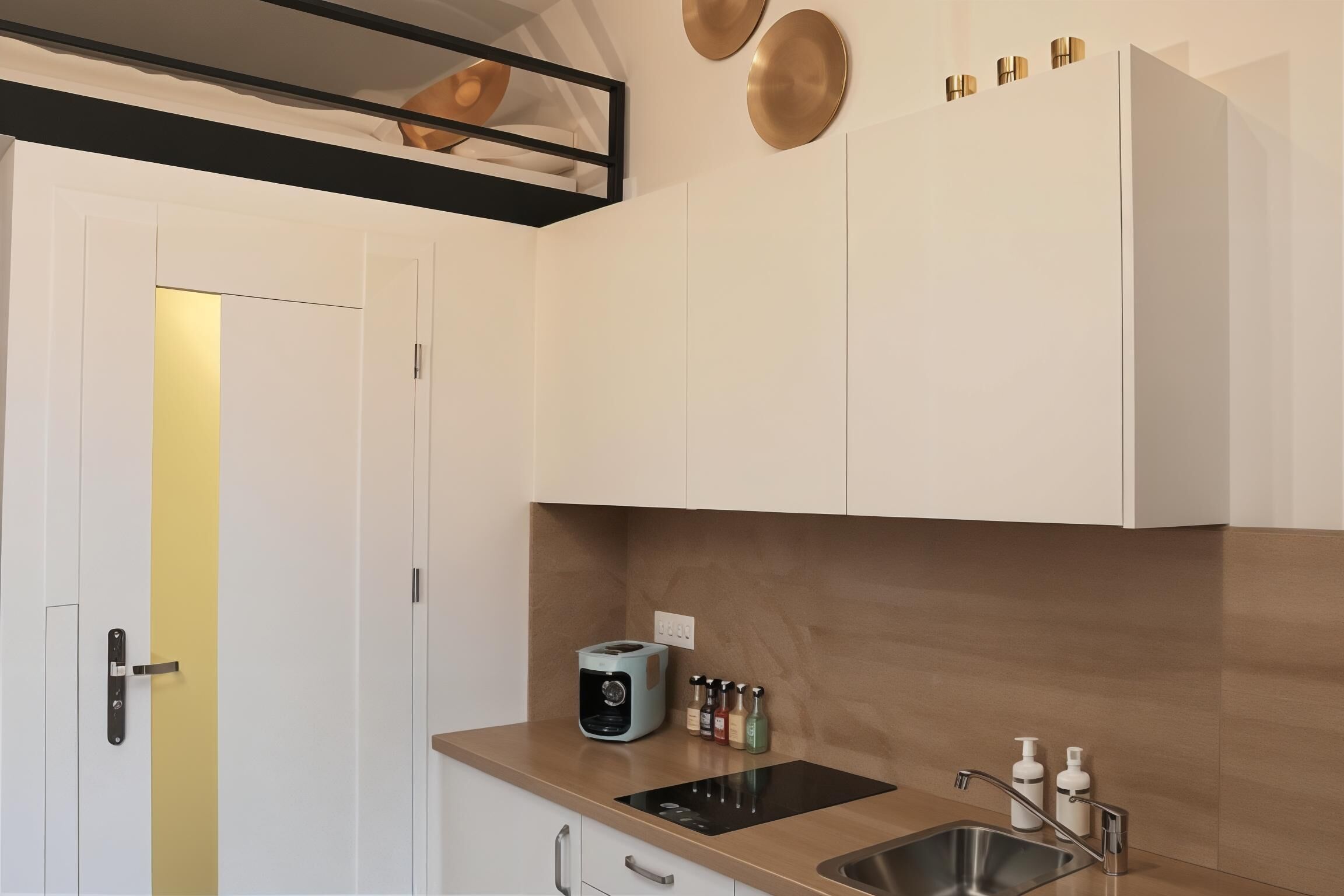 Studio Confort, plusieurs lits, coin cuisine, vue ville | Cuisine privée