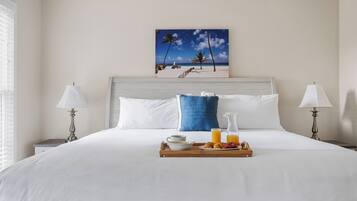 2 bedrooms, iron/ironing board, internet