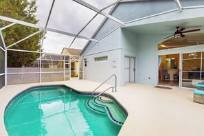 Et oppvarmet basseng