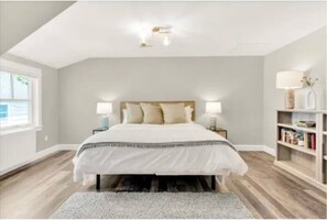 4 dormitorios, escritorio, tabla de planchar con plancha y wifi