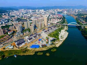 Blick von der Unterkunft