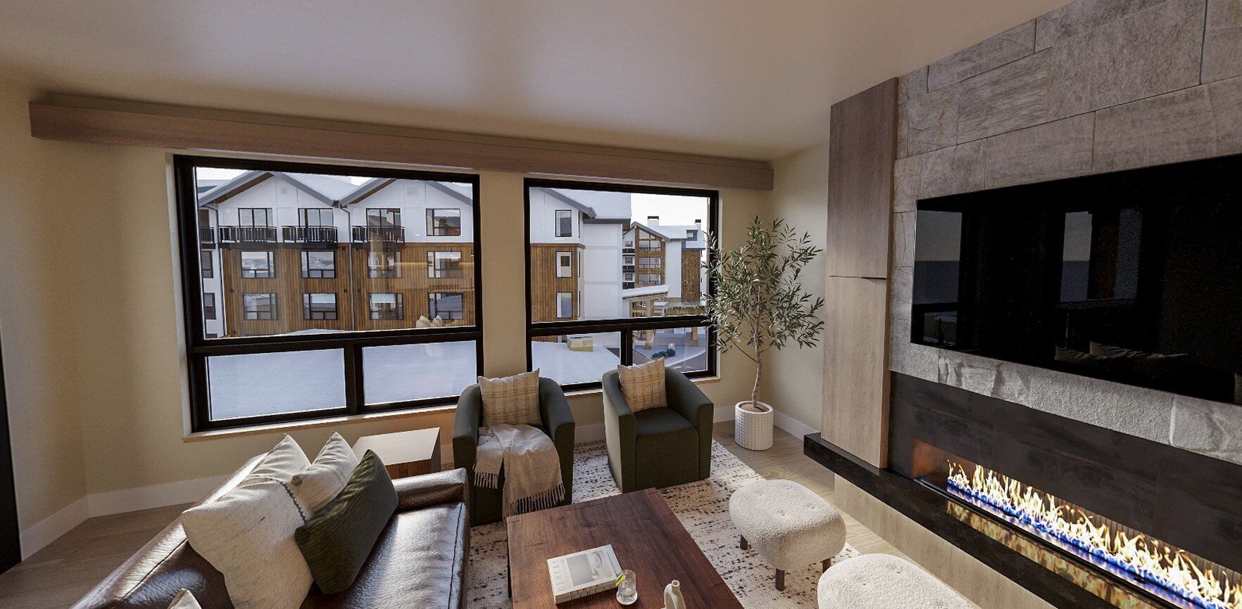 Rum - 2 sovrum (Resort Residence) | Vardagsrum