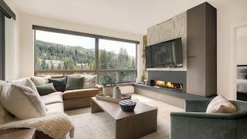 Room, 3 Bedrooms (Alpine Residence) | Living room | 55-inch TV with cable channels, Netflix, streaming services