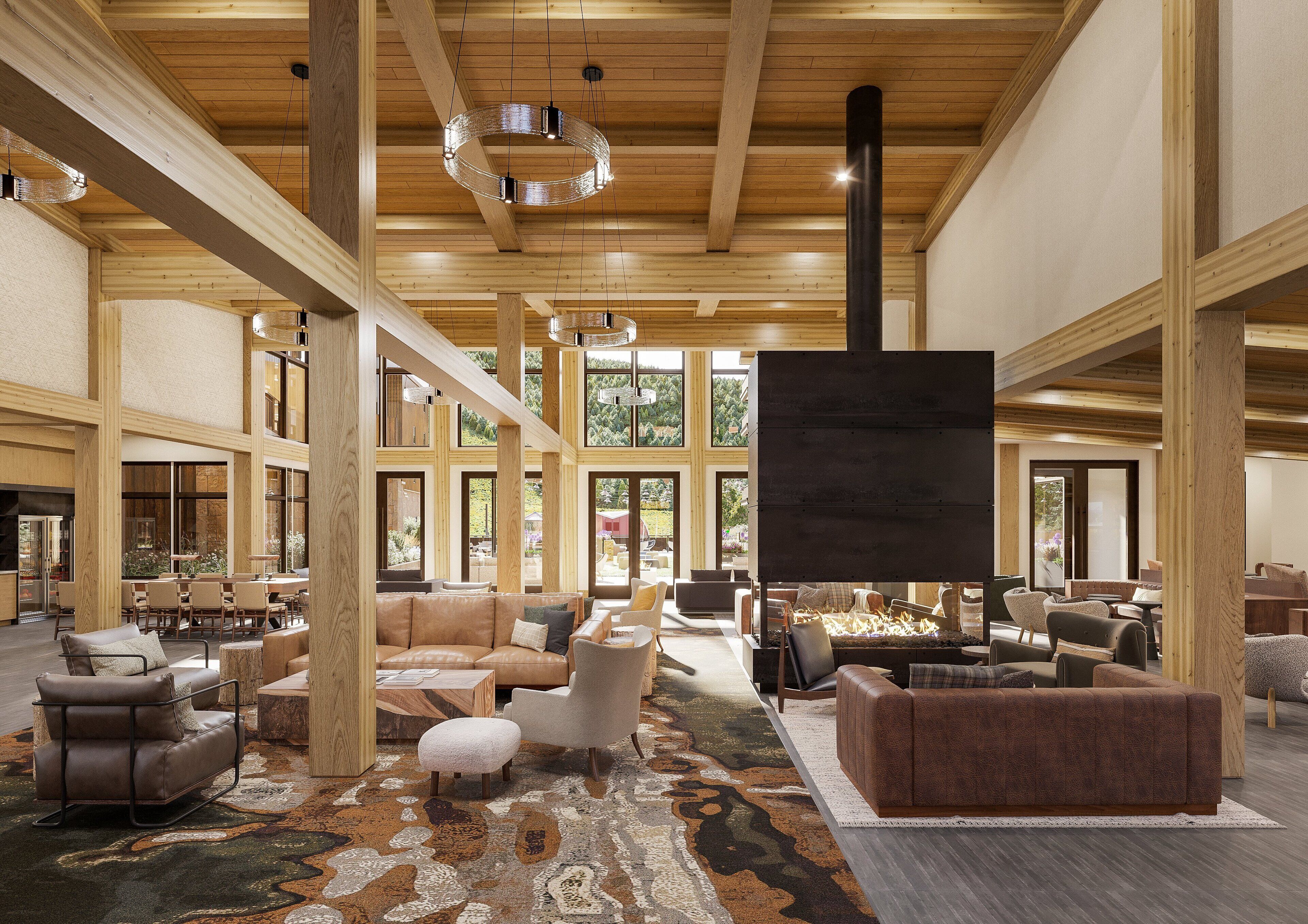 Sala de estar en el lobby