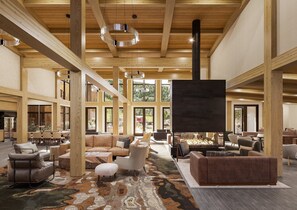 Sittområde i lobbyn