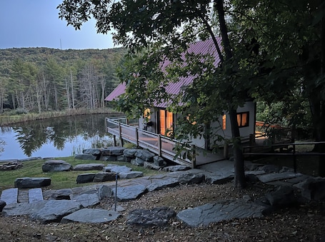 Property grounds. Cozy 2-bedroom cabin in Vestal NY