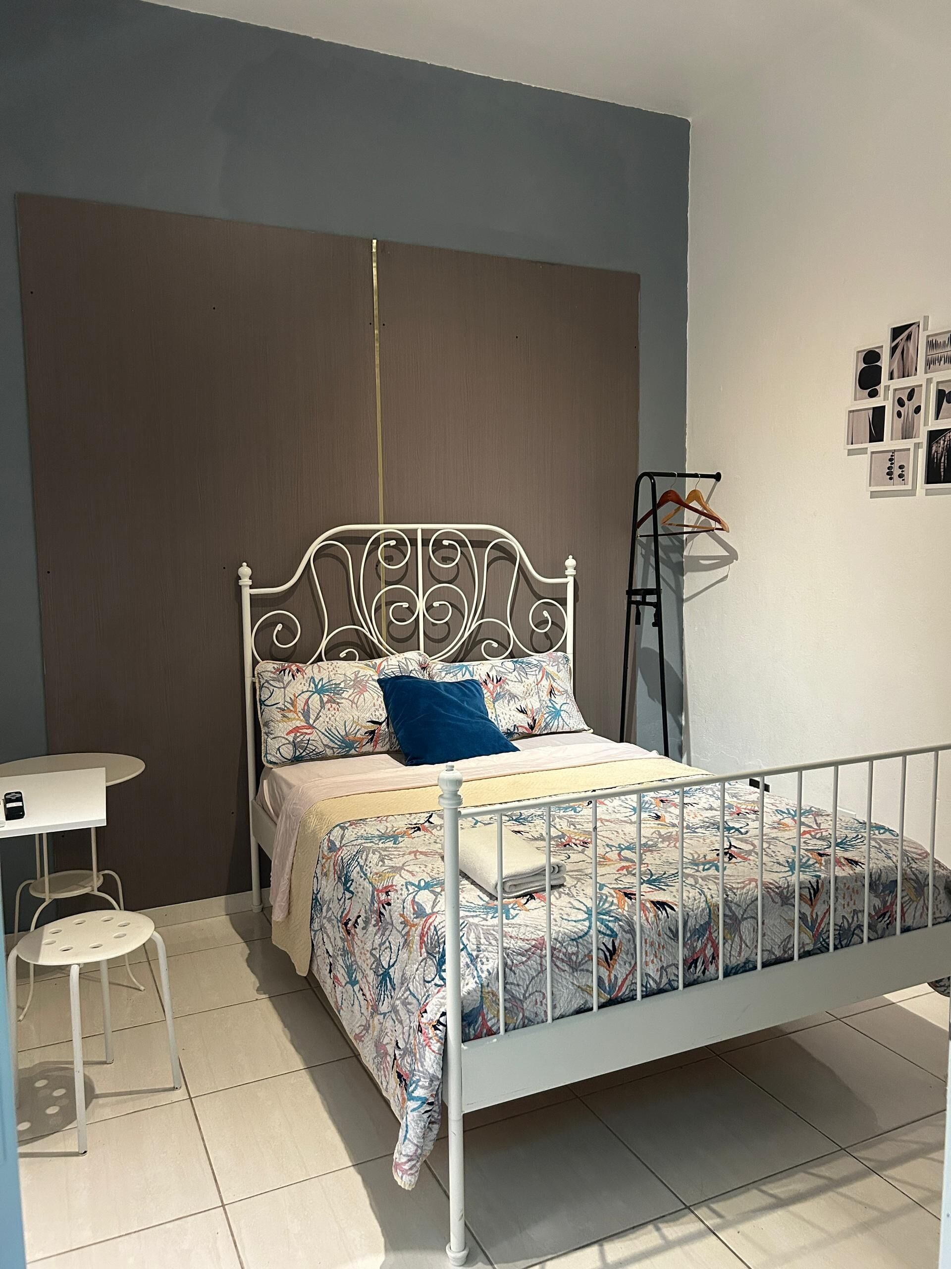 Pillow-top beds, laptop workspace, blackout curtains, iron/ironing board
