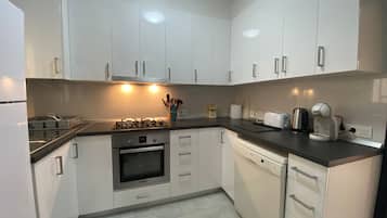 Fridge, oven, stovetop, dishwasher