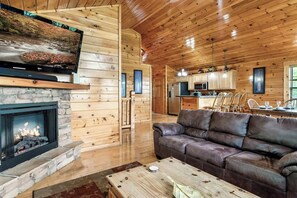 Télévision, cheminée