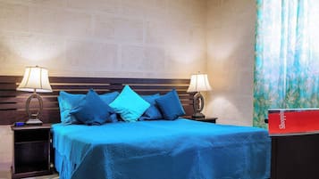 2 bedrooms, in-room safe, iron/ironing board, travel crib