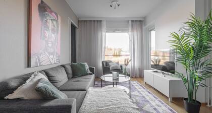 Homelike 1BR Apartment with Sauna & Free Parking