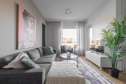 Homelike 1BR with Sauna & Free Parking