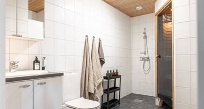 Homelike 1BR with Sauna & Free Parking