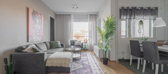 Homelike 1BR Apartment with Sauna & Free Parking