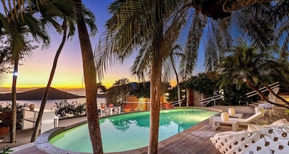 Steps away from the property infinity pool overlooking the nearby keys