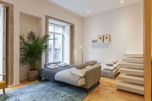1 habitación, tabla de planchar con plancha, cuna de viaje y wifi 