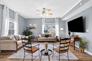 Smart TV, table tennis, books