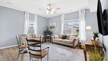 Smart TV, table tennis, books