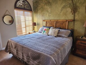 1 bedroom, iron/ironing board, bed sheets
