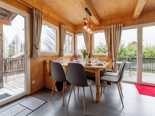 Fine chalet on a sunny slope