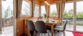 Fine chalet on a sunny slope