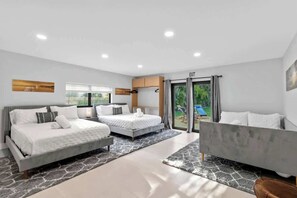 6 bedrooms, iron/ironing board, travel crib, WiFi