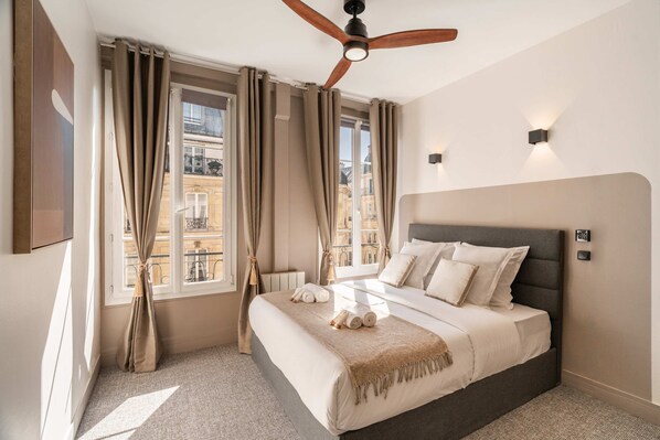 1 bedroom, iron/ironing board, travel crib, WiFi