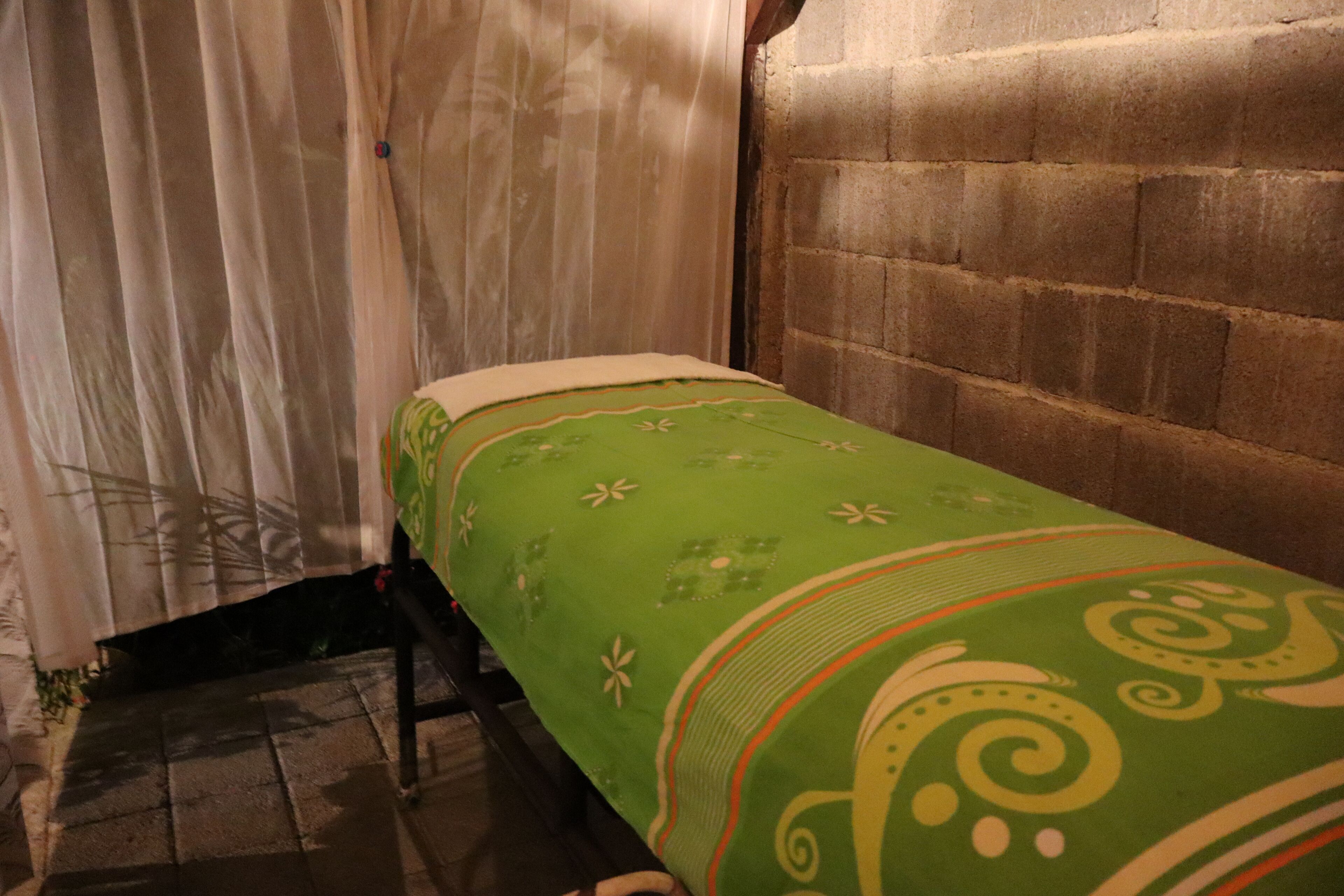 Body scrubs, facials, reflexology, 1 treatment room, massages