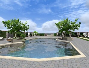 Seasonal outdoor pool - Hotel Certosa  (Padula)