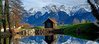Appartement de vacances 'Nearby' avec vue sur la montagne, terrasse privée et Wi-Fi