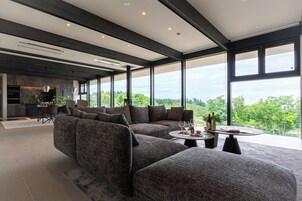 Condominium KISIN [BONBORI] ,No smoking | Living area | Flat-screen TV, heated floors