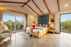 Premium Room with Balcony | Free WiFi, bed sheets - Corbett Selva Resort By DevStayz (Pet-Friendly & 10mins walk to Kosi River) (Ramnagar)