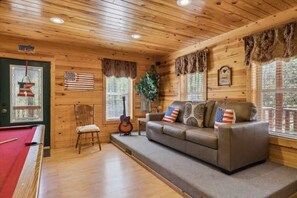 TV, fireplace, offices - KunTree Cabin by Beyond Expectations with Hot Tub (Sevierville)