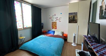 Tiny and Colorful Studio in Busan near Dongseo University with free parking lot