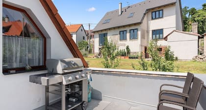 Alleinstehendes Ferienhaus mit Klimaanlage, W-LAN, TV, Terrasse, Haustiere erlaubt, Panoramablick