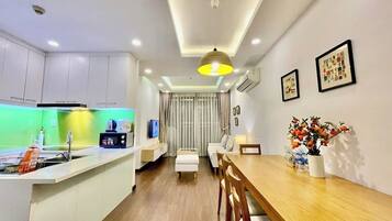 Standard Apartment, 1 Bedroom, City View | In-room safe, desk, blackout curtains, soundproofing