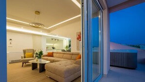 Luxe penthouse, uitzicht op zee