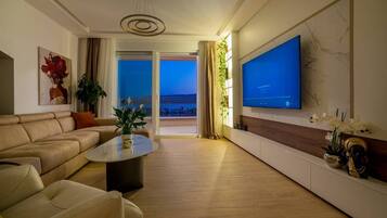 Penthouse Mewah, pemandangan laut | Area keluarga