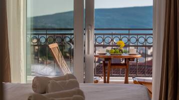 Penthouse Mewah, pemandangan laut | Brankas, tirai kedap cahaya, kedap suara, dan setrika/meja setrika