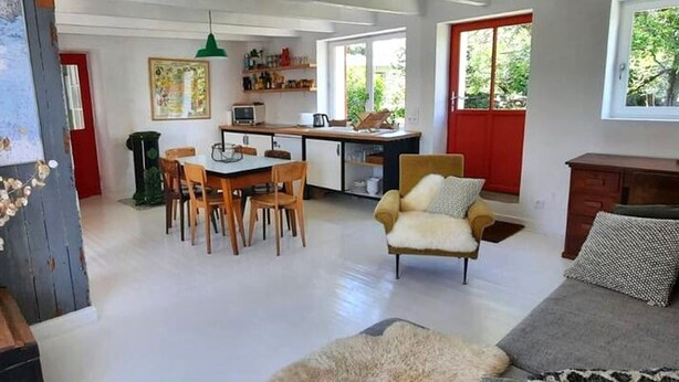 Living area - Charming quiet house with garden in Kerlard (Groix)