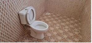 Shower, towels, soap, toilet paper
