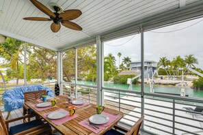 House (3 Bedrooms) | Interior - Dock + Balcony: Serene Big Coppitt Key Escape (Key West)