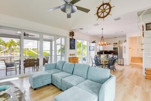 House (3 Bedrooms) | Interior - Dock + Balcony: Serene Big Coppitt Key Escape (Key West)