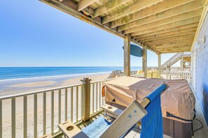 House (5 Bedrooms) | Interior - Hot Tub & Decks: North Topsail Beach Home (Sneads Ferry)