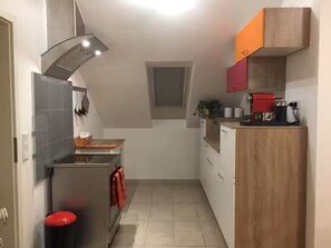 Fridge, oven, stovetop, dishwasher