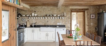 Spacious and beautifully converted 18th century stone barn.  Pet-friendly!