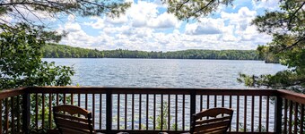 Rustic Fawn | Fireplace, AC, Lake Access w/ Dock, Dogs OK w/ fee